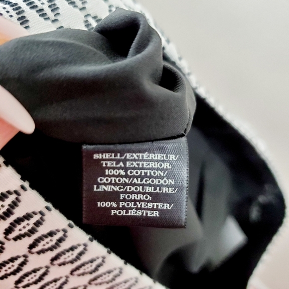 Ann Taylor | Black Graphic Jacquard Mini Skirt - Picture 8 of 8